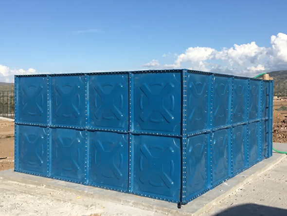 termoplastik kaplamalı modüler su deposu