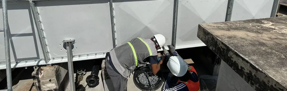 modüler su deposu tamiri
